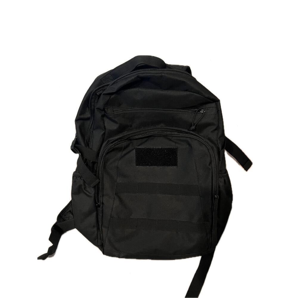 Generic Black Canvas Tactical Backpack